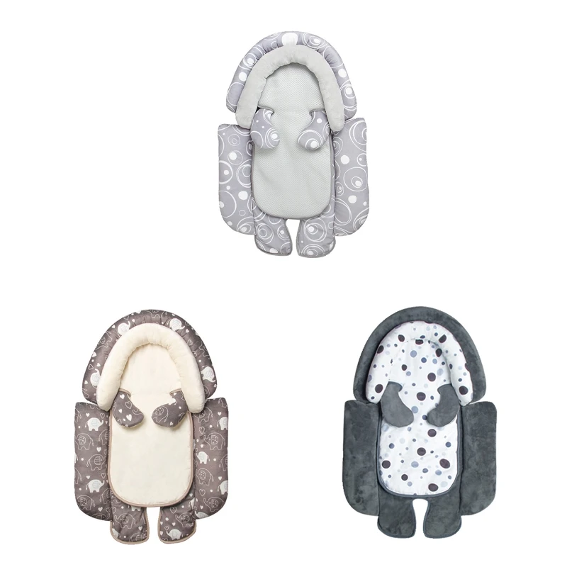 

2 in 1 Detachable Baby Stroller Cushion Infant Car Seat Insert Liner Cushion Head Body Support Pillow Pram Mattress