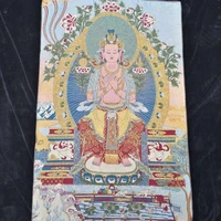 china old tibet silk thangka like hanging painting fengshui tara buddha portrait