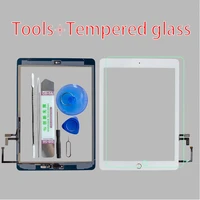 2017 a1822 a1823 touch screen for ipad 5th generation 5 digitizer front glass with home button cabletoolstempered glasss