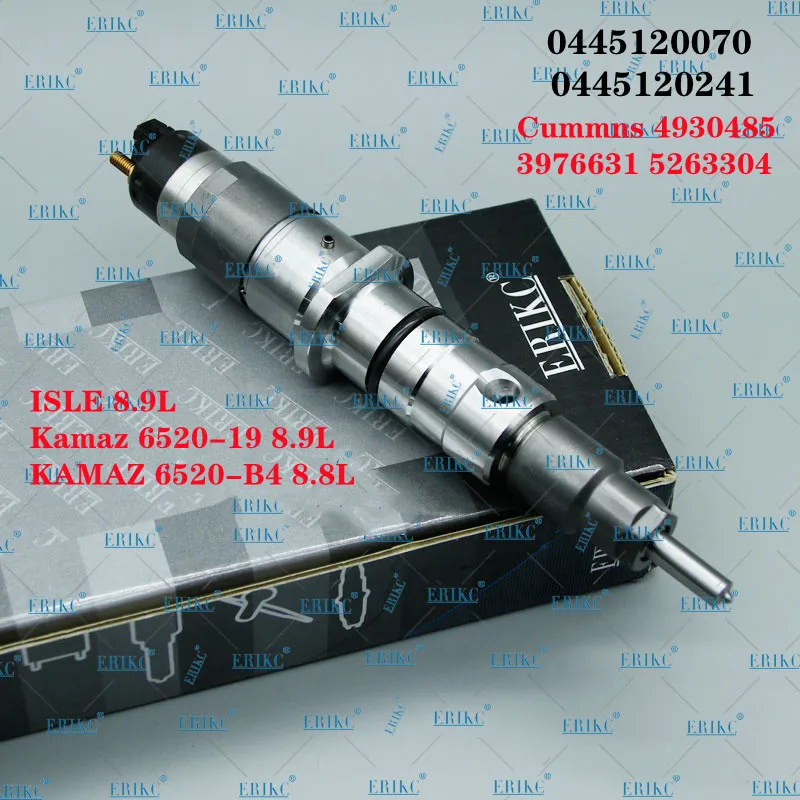 

ERIKC 0445120070 Diesel Engine Parts Injector 0445120241 Cummns 4930485 3976631 5263304 FOR Kamaz 6520-19 8.9L 6520-B4 8.8L