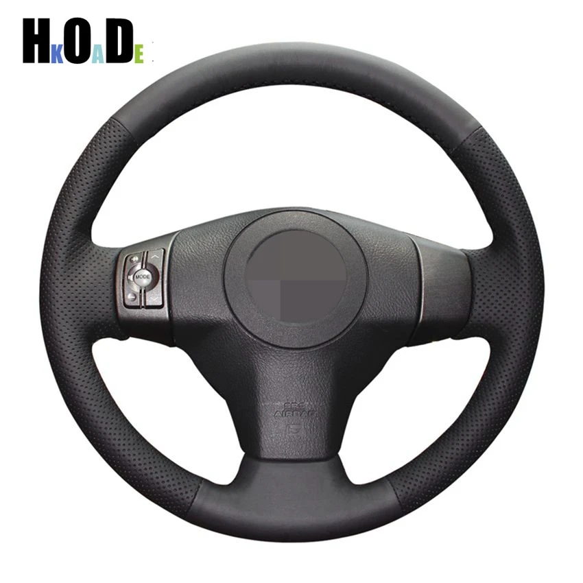 

DIY Black PU Artificial Leather Hand-stitched Car Steering Wheel Cover for Toyota Scion XB 2008 Yaris Vios RAV4 2006-2009