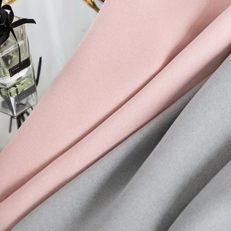 

1pcs Cotton Linen Curtains For Living Room 2 Colors Patchwork Bedroom Curtain Blackout Heat Insulation Blinds Home Decorations