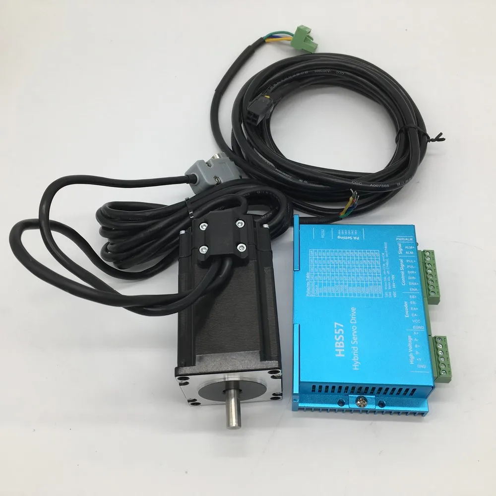 Комплект шагового двигателя с замкнутым циклом Nema23 3 шт. источник питания кабель