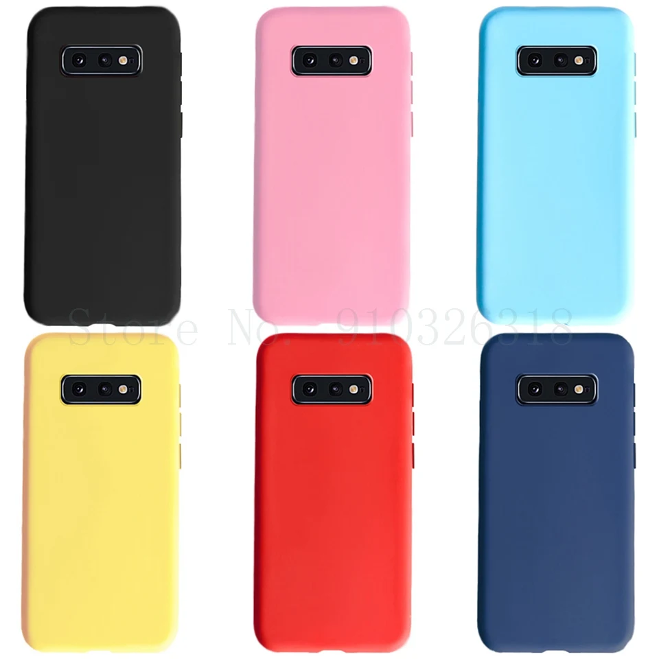 Чехол для Samsung Galaxy S10e шелковистый и мягкий на ощупь силиконовый чехол