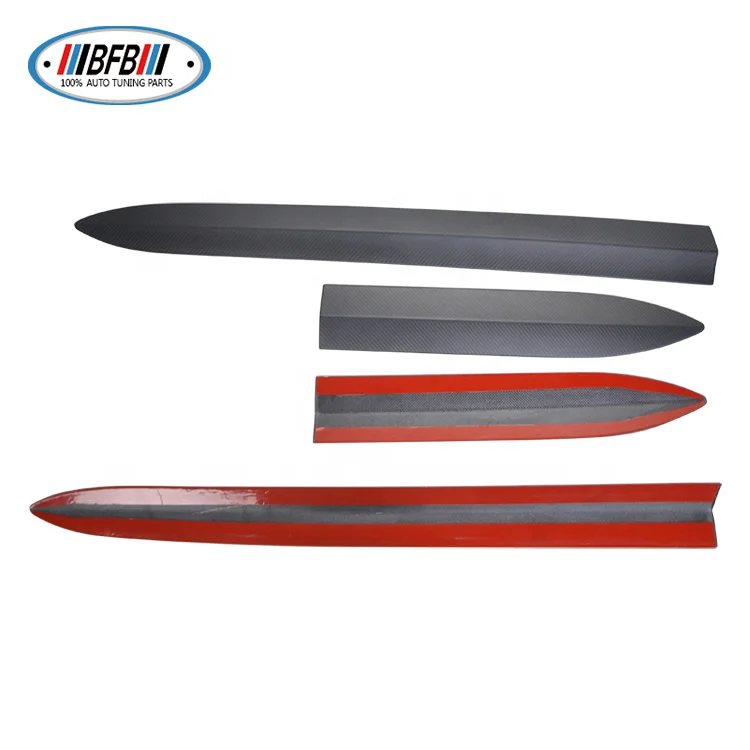

Matte Carbon Finishing 4pcs Exterior Trim Side car Body decoration trim For Tesla Model 3 2019+