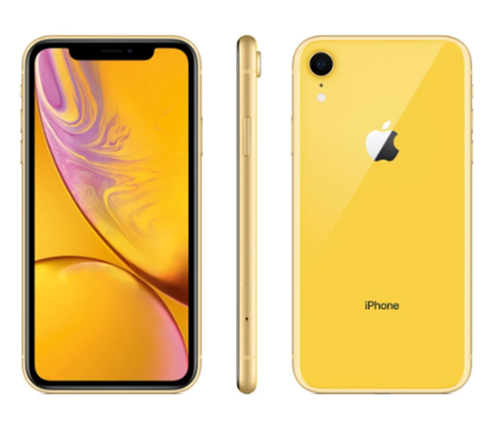 Разблокированный Apple iPhone XR ram 3 ГБ rom 64 Гб/128 Гб мобильный телефон LTE 6,1 дюймов шестиядерный IOS отпечаток пальца лица ID NFC