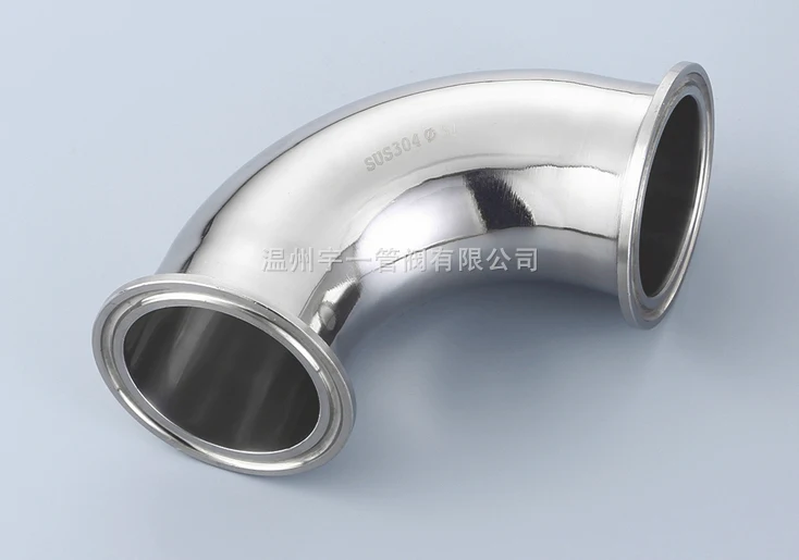 

Free shipping 1'' 25mm Tri Clover Compatible 90 degree Elbow SS 304
