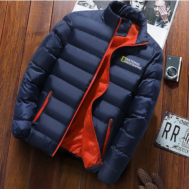 

2021 Men Winter Thick Velvet Windproof Down Coat High Quality Male Waterproof Jacket