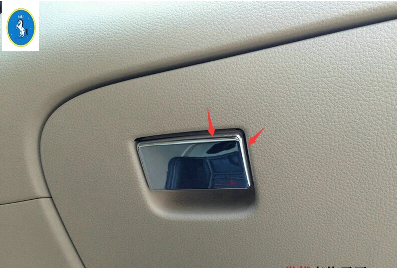 

Glove Box Handle Cover Copilot Storage Clasp Hand Bowl Sequins Sticker Cover Trim Fit For Nissan Qashqai J11 2014 2015 2016 ABS