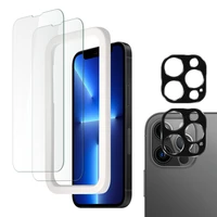 for iphone 13 pro 2 pack clear tempered glass screen protector 2 pack camera lens protector