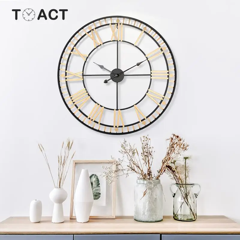 80 см большие настенные часы современный дизайн для домашнего декора офисные