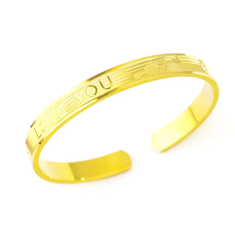 

1pcs gold filled womens cuff bangle