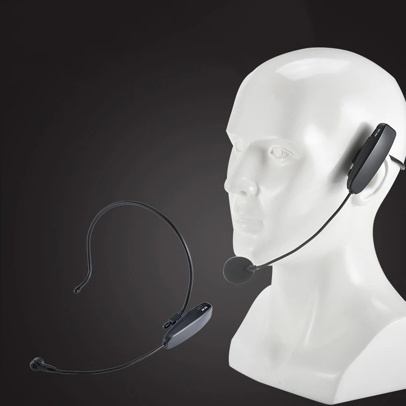 

UHF Wireless Microphone Headset 2 in 1 Handheld Head-Wear Mic 30M Range Voice Amplifier for Speech Teaching