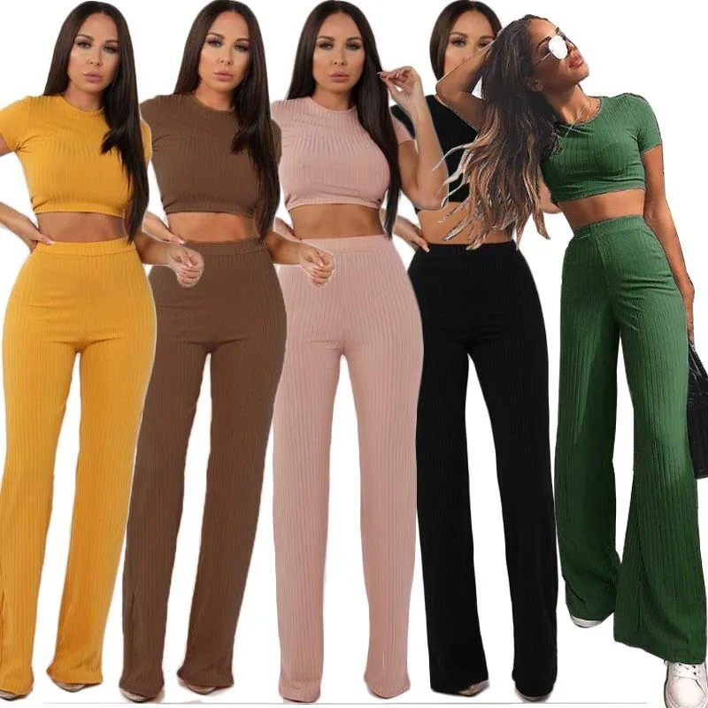 

Модные хлопковые широкие брюки; Комплект из двух предметов; Conjunto De Invierno Para Mujer; Комплект из 2 предметов; Женский спортивный костюм