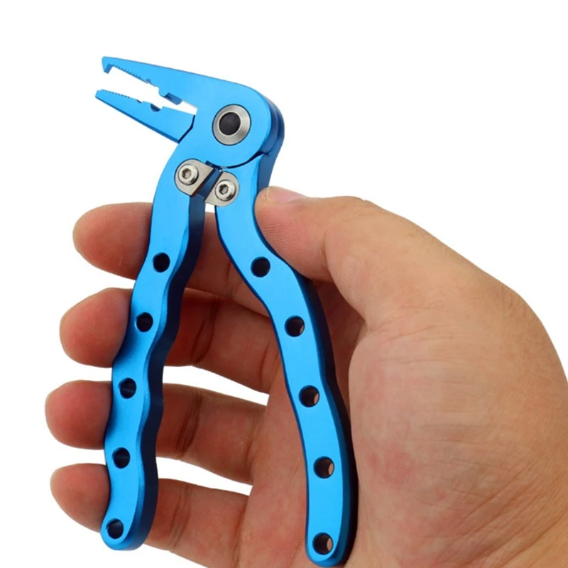 

Fishing Plier Aluminum Multifunctional Fishing Pliers Hook Remover Line Cutter Line Split Ring Pliers Lure Pliers