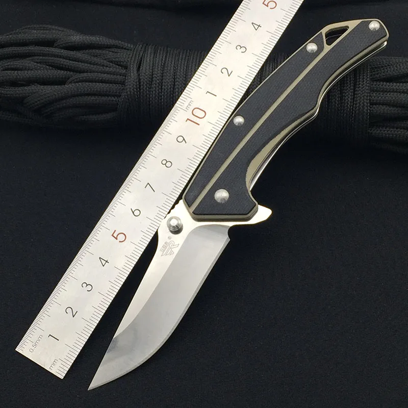 

Sanrenmu 7076 Pocket Folding Knife 12C27 Blade G10 Handle Outdoor Camping Hunting Survival Cutting Knife EDC Pocket Tool