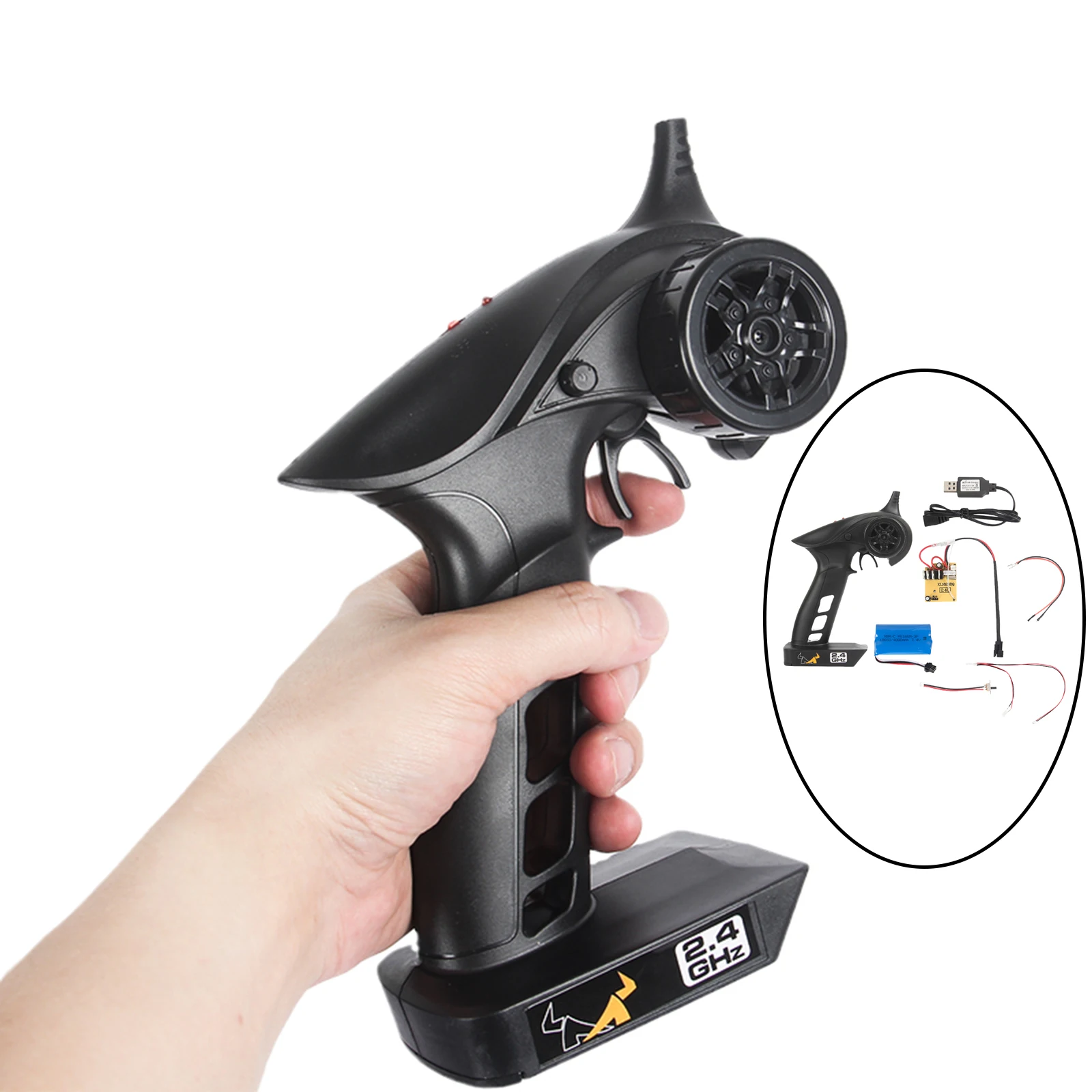 

4 Channels Radio Transmitter w/ USB Cable for WPL B14 C14 Vehicles Parts