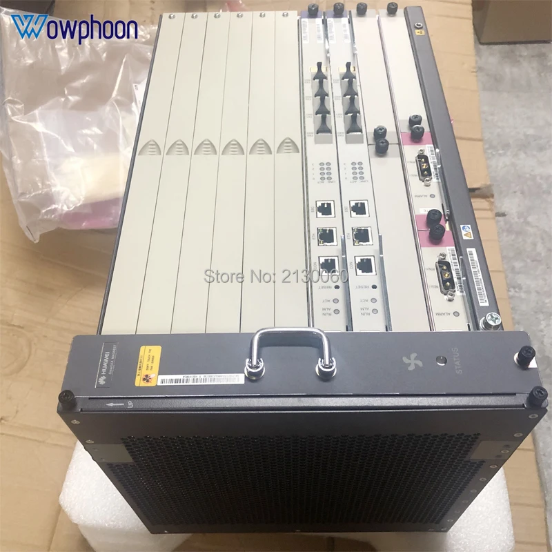 Fibra olt Huawei GPON OLT MA5683T волоконно-оптическое оборудование с шасси + вентилятор 2 * SCUN PRTE