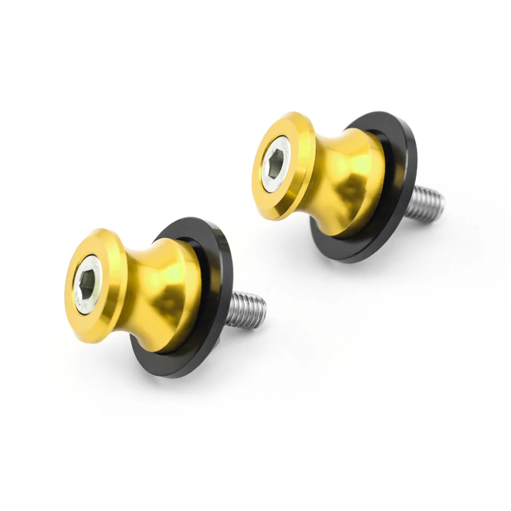 Gold Поворотные ручки, катушки, Слайдеры для SUZUKI GSXR 125/150/600/750/1000 DL 650/1000 v-strom GSX-R GSXR150 GSXR125 мотоцикл стенд винт M8 - Цвет: Gold