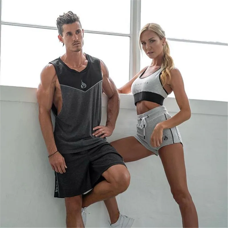 Мужская майка для фитнеса Летний жилет бодибилдинга бега без рукавов