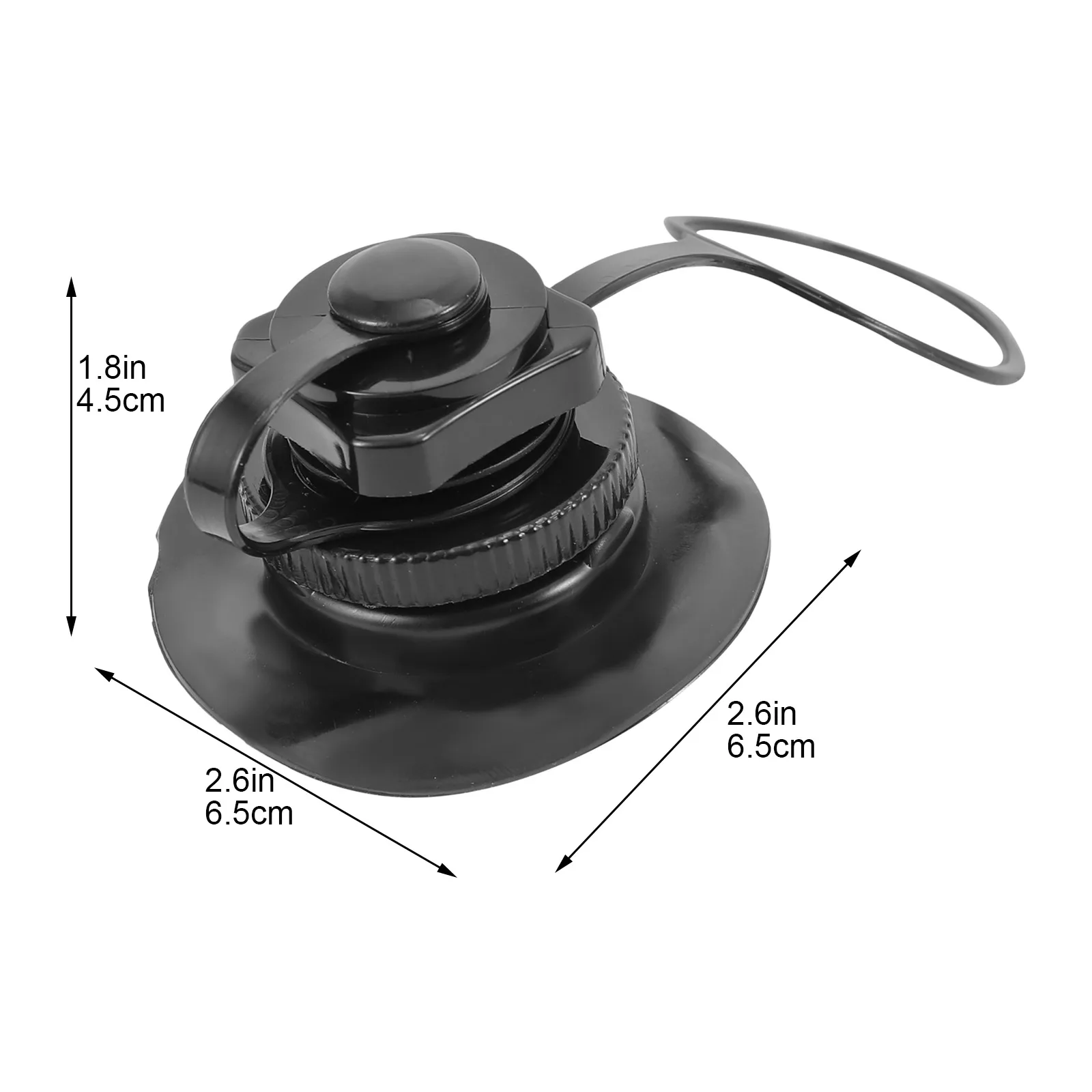 

1Pc Kayak Inflation Valve Octagonal Practical Rubber Boat Valve with Base