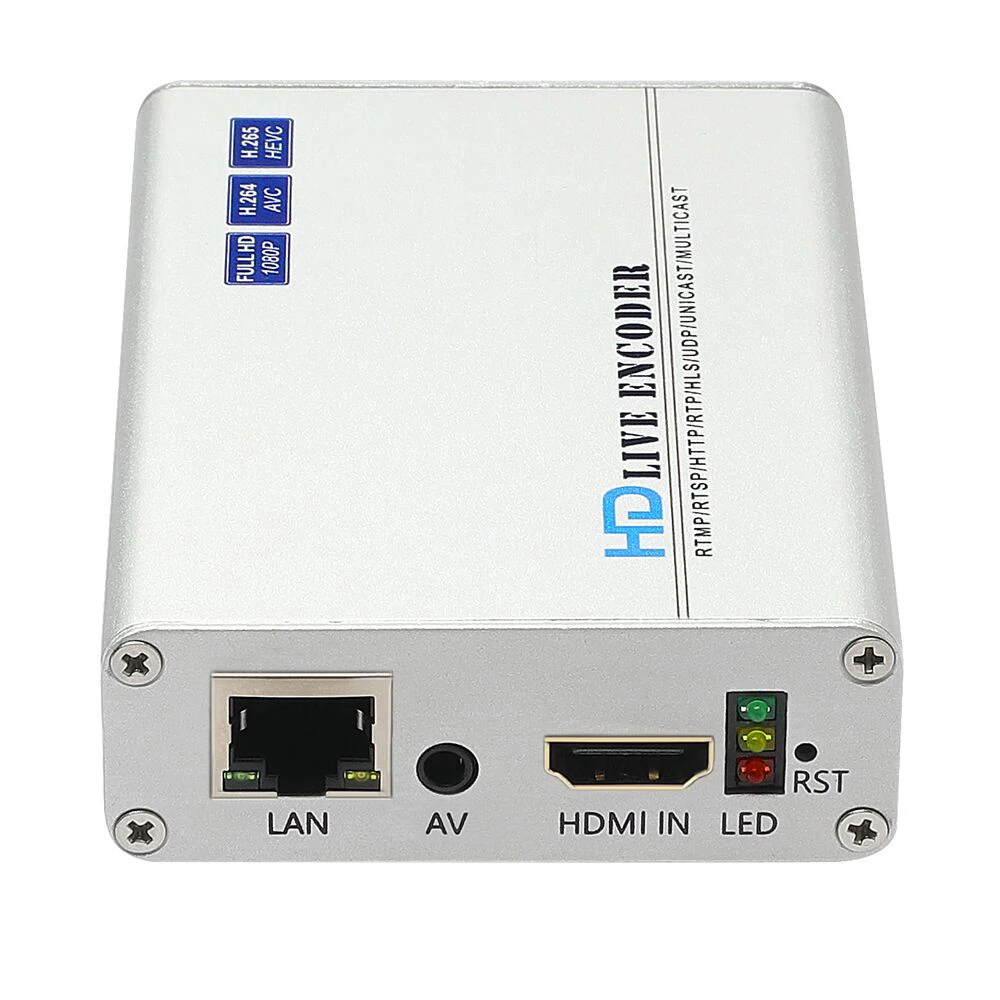 HEVC H.265 H.264 HDMI + CVBS AV RCA видео потоковый кодировщик кодирующее устройство