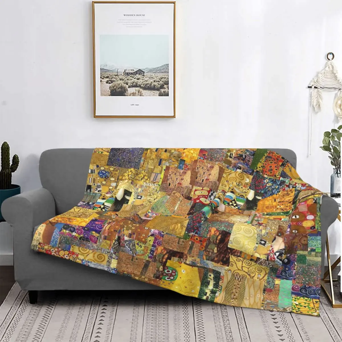 

Gustav Klimt-manta a cuadros para cama, colcha de muselina con capucha, 135