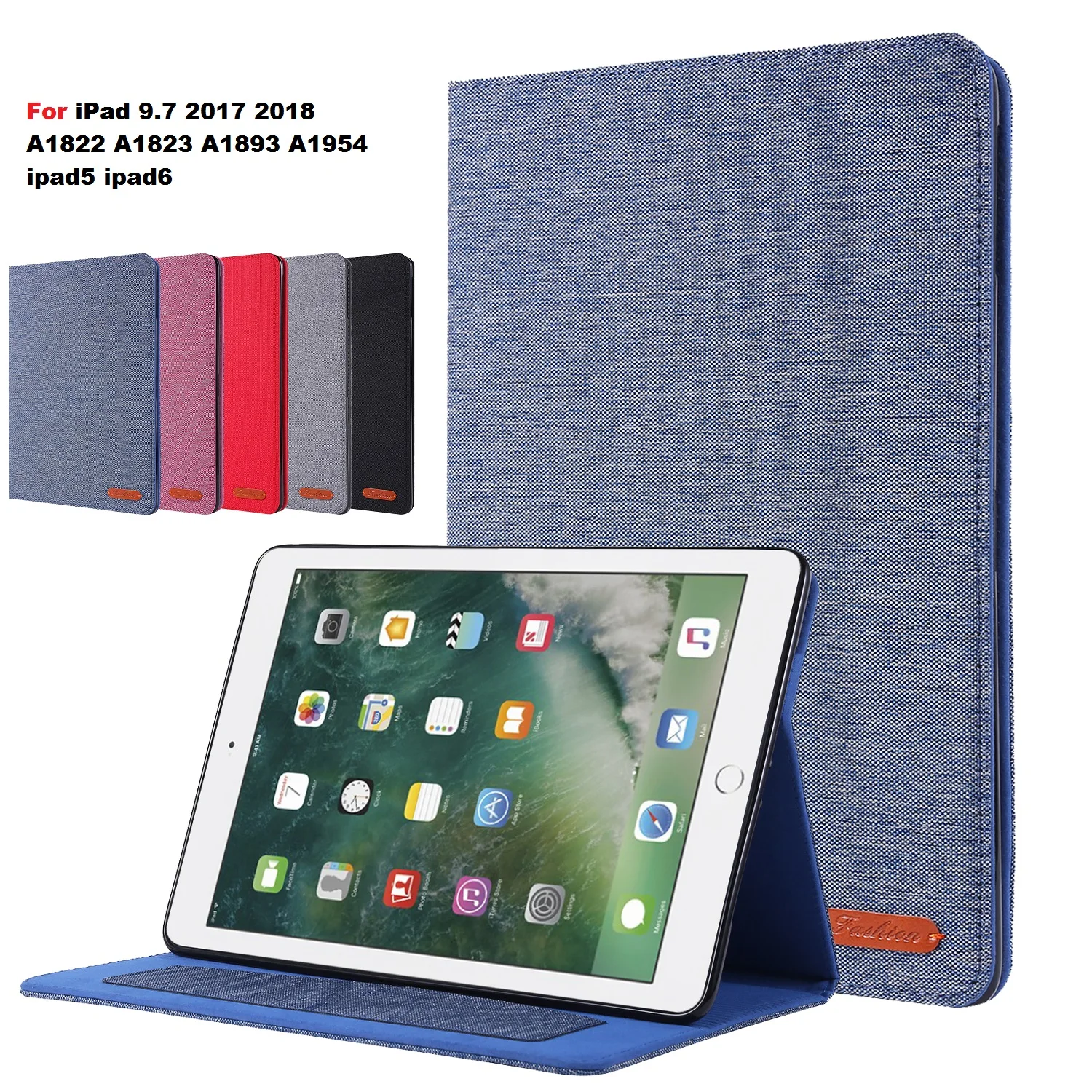 Чехол для Ipad 9 7 2017 2018 чехол планшета iPad A1822 A1823 A1893 A1954 флип мягкий подставка|Чехлы