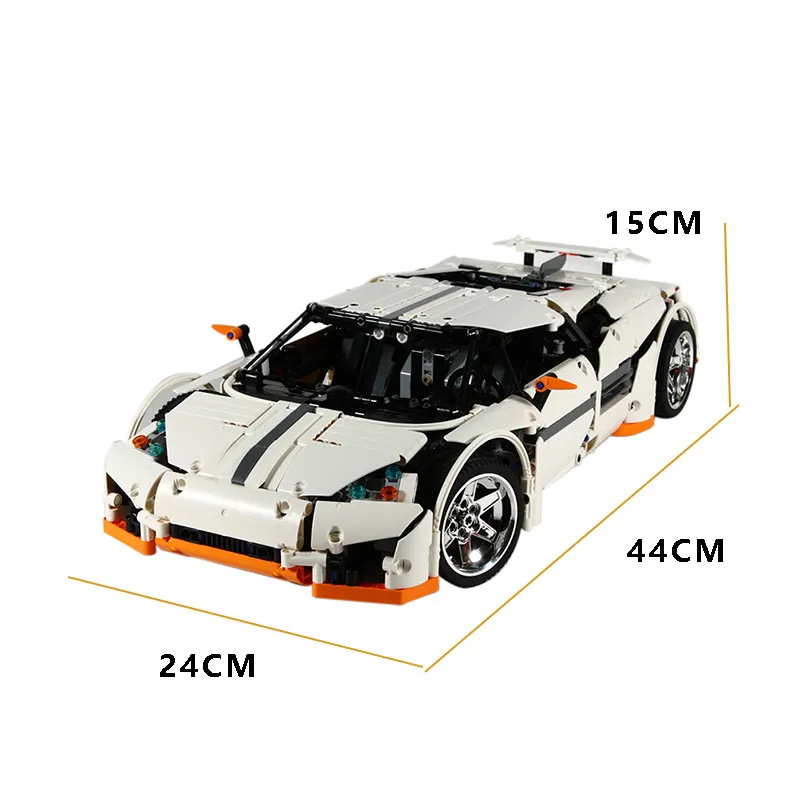 

Technic series white Predator Supercar MOC-2811 super racing sport car building blocks bricks toys for kids christmas gifts