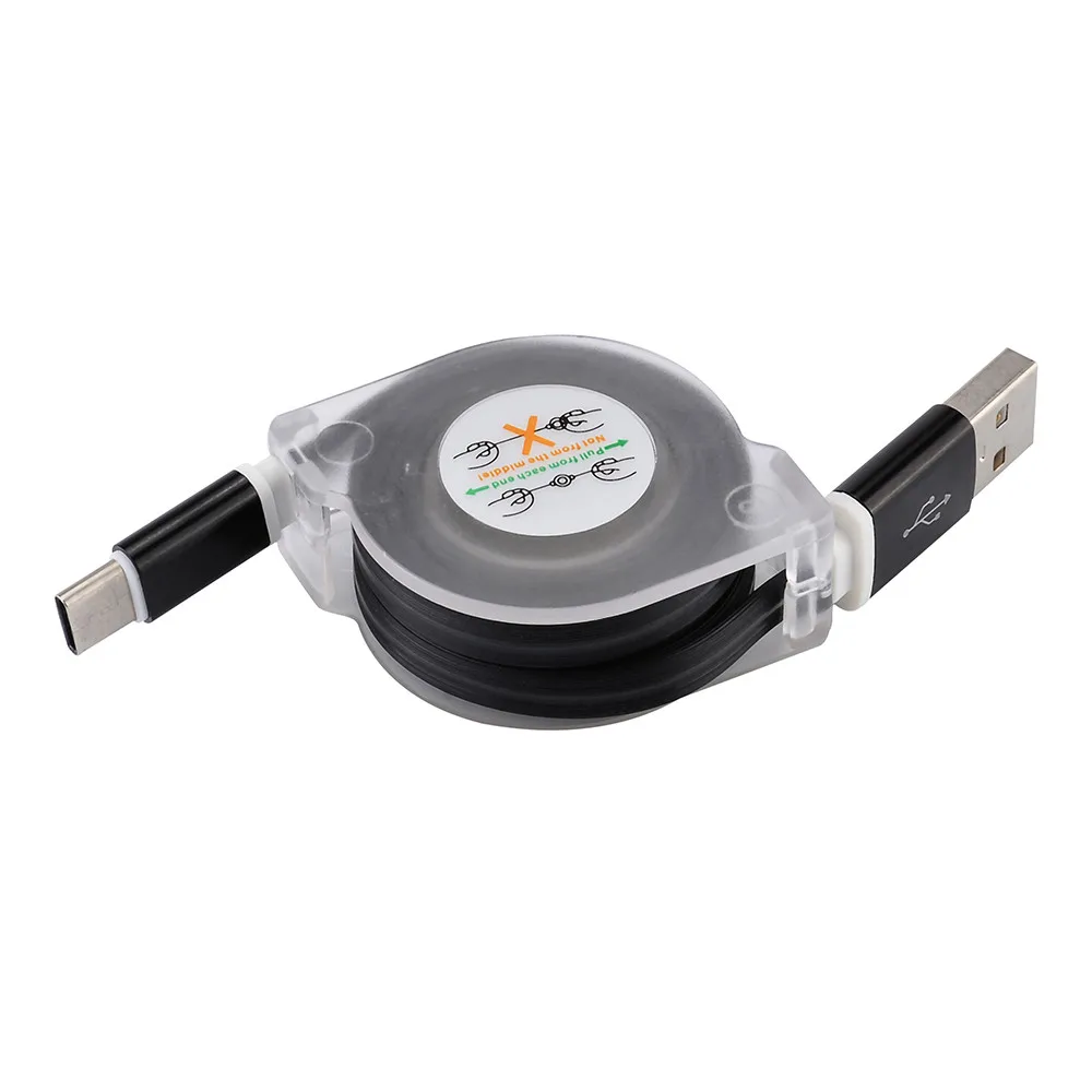 USB-C type C-USB Выдвижной кабель для синхронизации данных 2A зарядный USB передачи