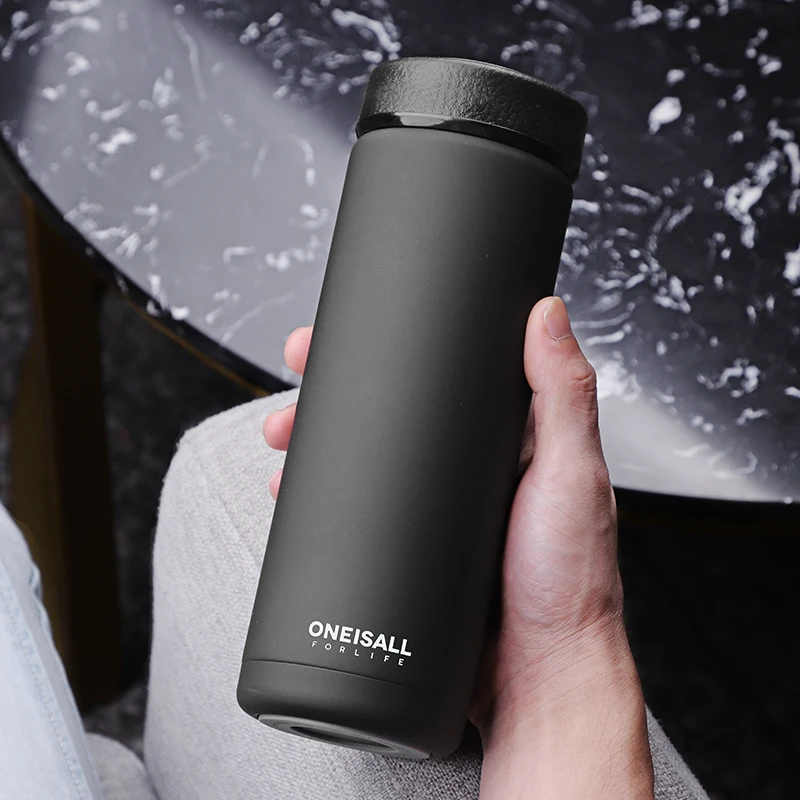 Oneisall 650 мл Термос SUS304 нержавеющая сталь с двойными стенками Термокружка бутылка Вакуумная чашка Термокружка для школы дома Чай Кофе красочные