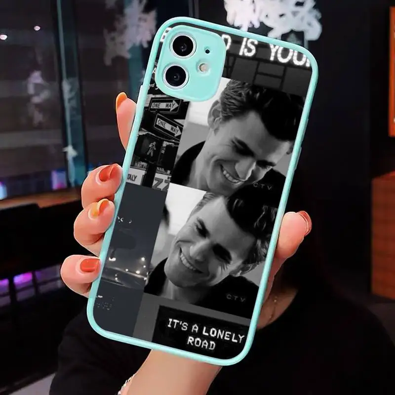 

Klaus Mikaelson Vampire Diaries Phone Case For iPhone 12 11 Mini Pro XR XS Max 7 8 Plus X Matte transparent blue Back Cover