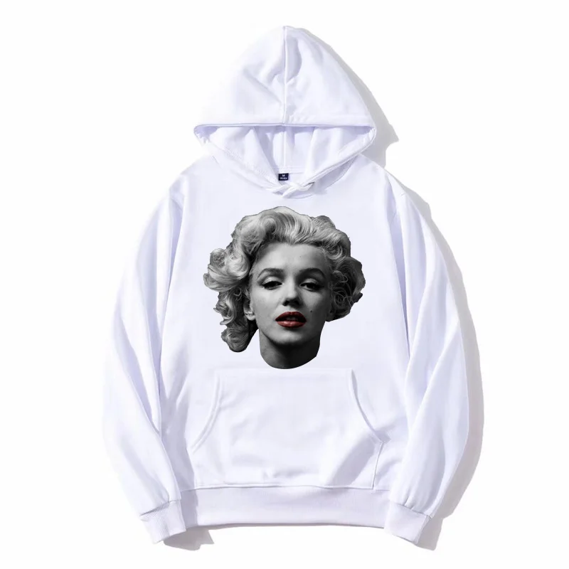 Мужская Флисовая Толстовка с капюшоном Marilyn Monroe | одежда