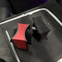 blackred car cup holder insert car water cup slot slip limit clip abs cup holder clip limiter for tesla model 3 2021 model y