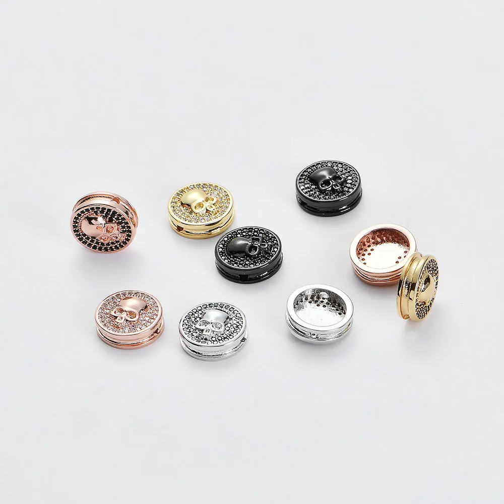 Сказочные бусины-разделители с кубическим цирконием для мужского браслета Vnistar