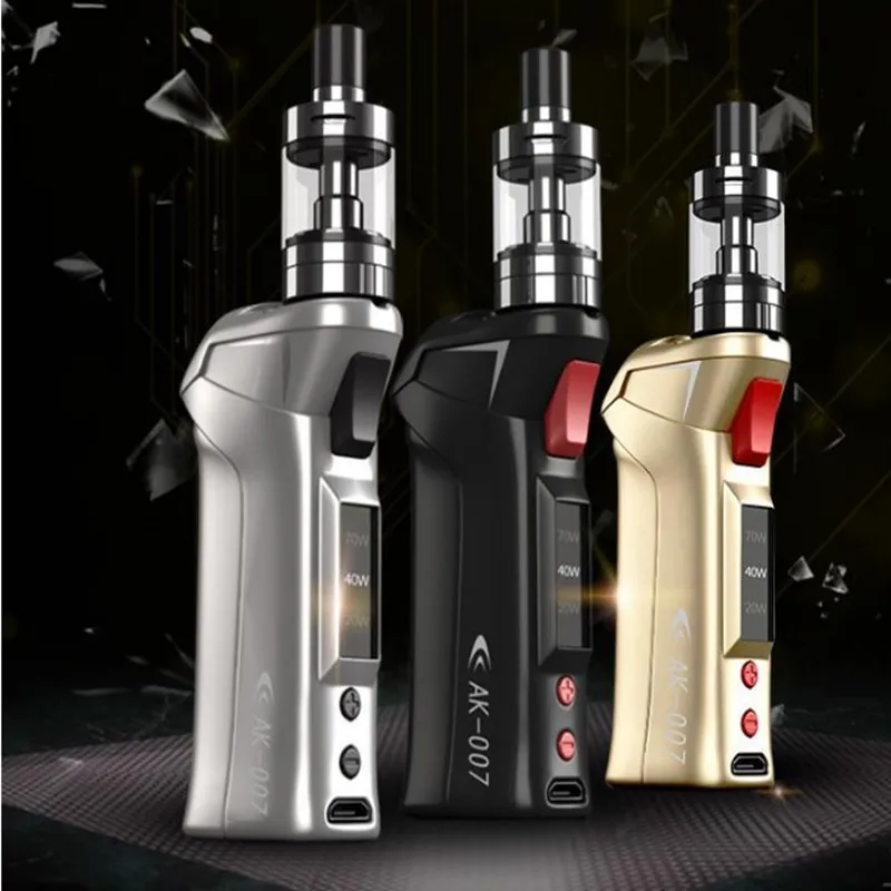 

NEW SUB TWO AK007 100w vaporizer kit 510 Thread 2ml Atomizer 0.4ohm Coil Resistance Digital Display Built-in 18650 battery