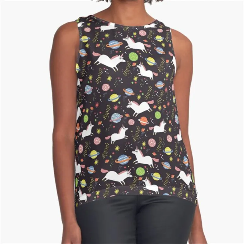 

Women Vintage Sleeveless T Shirt Solid Non Binary Printed Summer O-neck tank tops Harajuku Pullover Vest Lady Tee Shirt tops