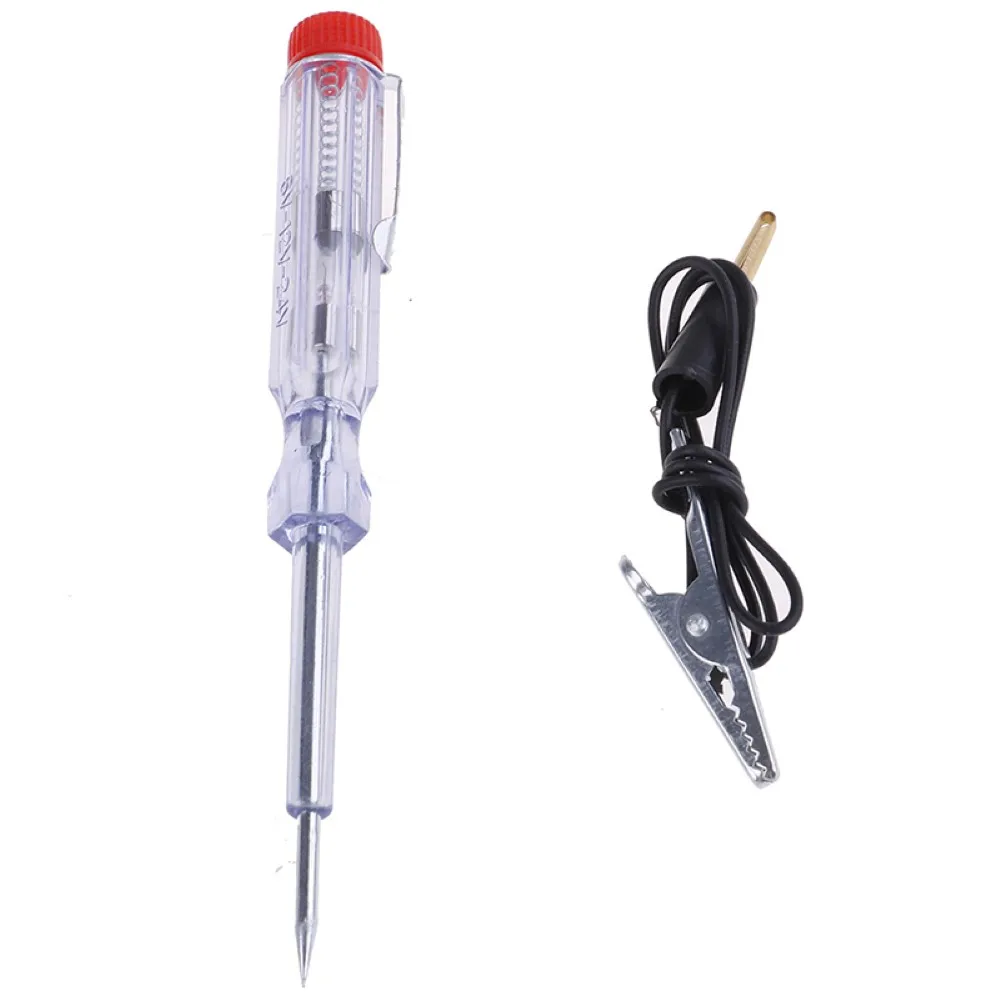 

DC 6V-24V Car Electric Tester Transparent Circuit Test Pen Vehicle Fuses Light Socket Tester Auto Motorcycle Repair Tool