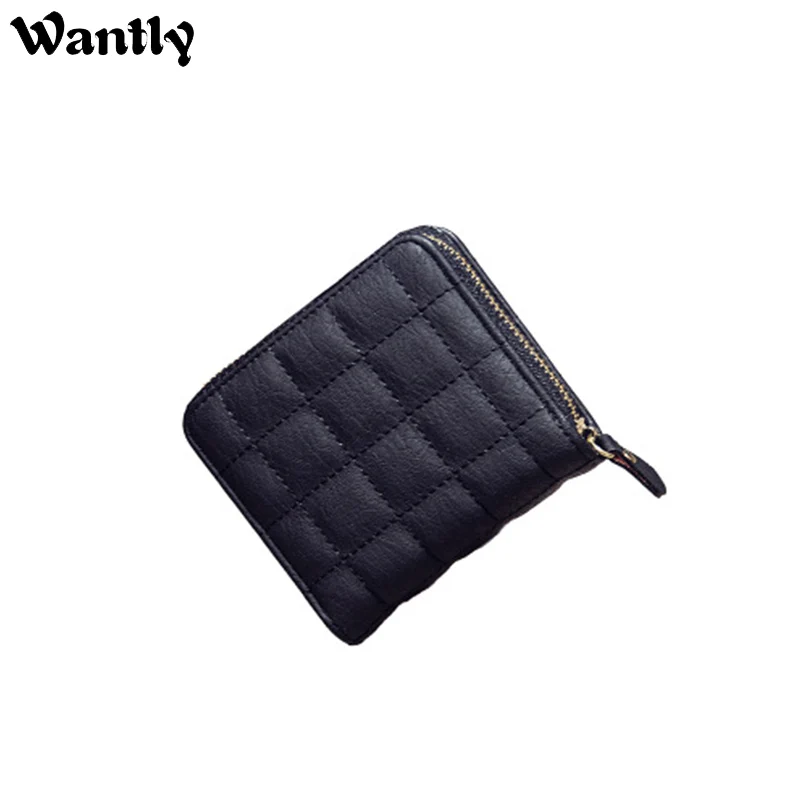 Кошельки и бумажники из ПВХ кожи для женщин мини короткие милые кошельки на