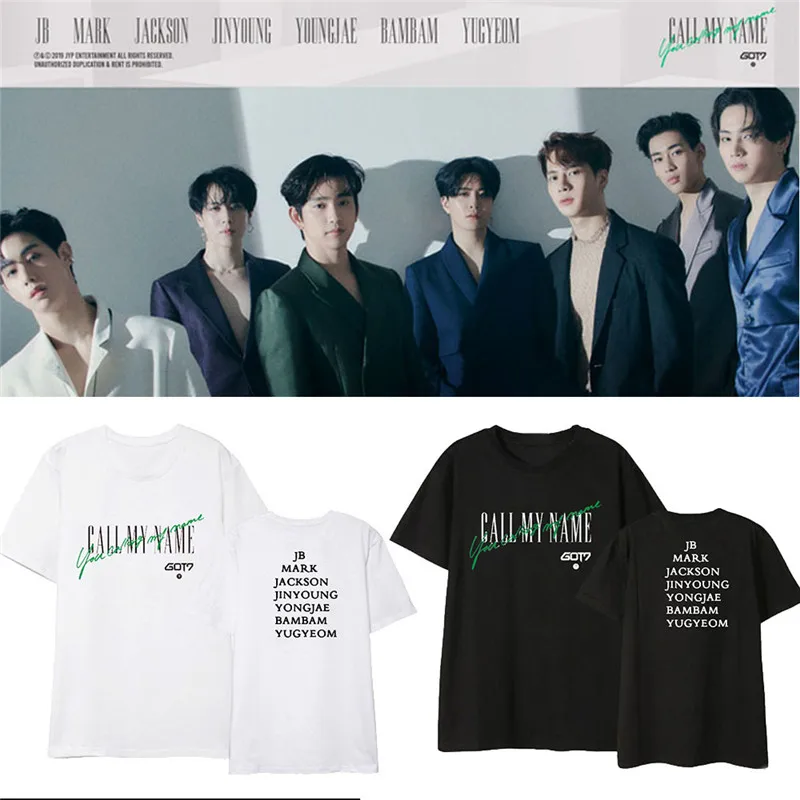 Новые корейские Kpop GOT7 рубашки с надписью My Name женская уличная одежда в стиле хип
