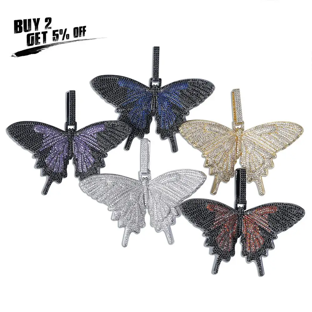 JINAO новые кулоны и ожерелья в виде насекомых с многоцветными бабочками