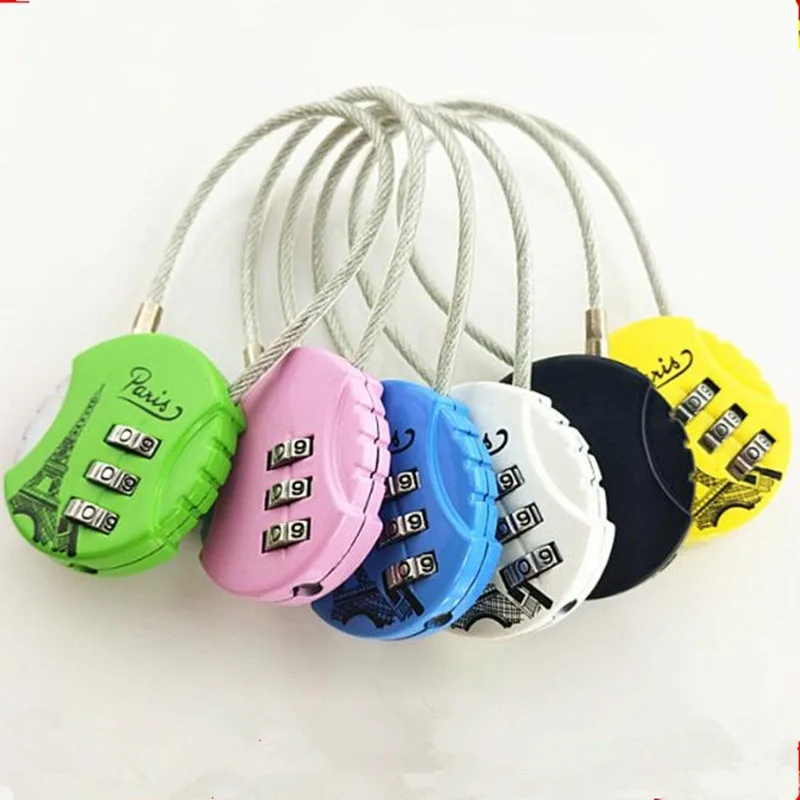 Замок с 3 цифрами и умный Комбинированный для путешествий восстановленная