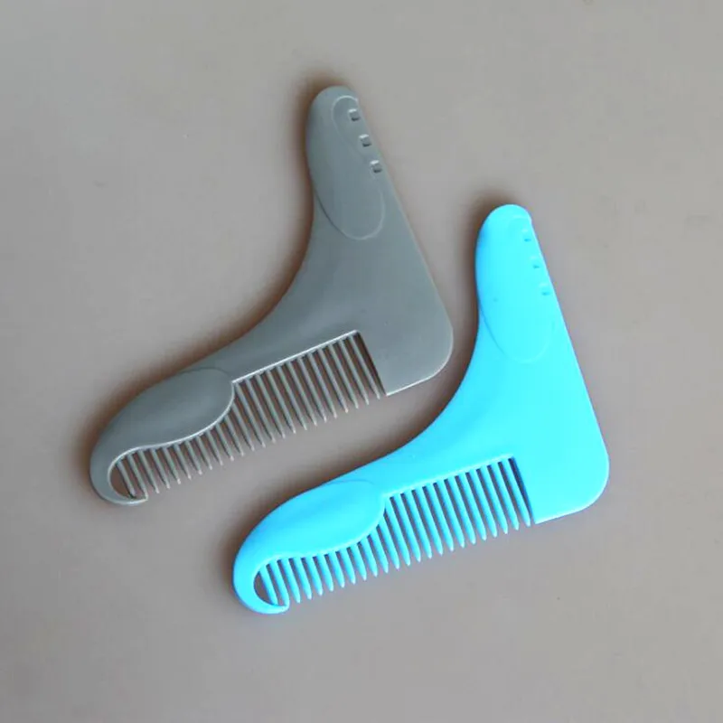 1 Пк 2 Формы Гребня для БородыTrimmer Формирование Гребень Инструмент Пол Мужчина Джентльмен Подравнивание Шаблонов Гребни Бритья Горячие Инструменты для Волос.