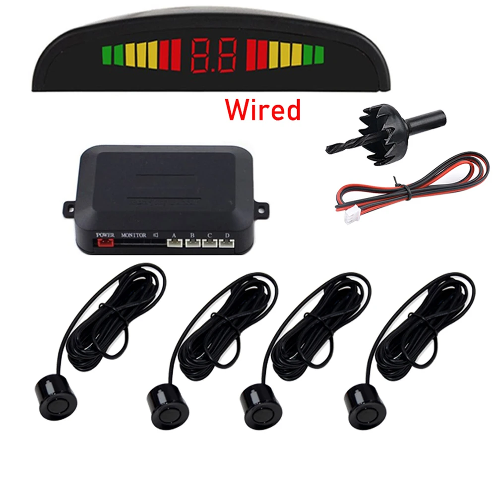 

H Car Auto Parktronic Parking Sensor 4 Reverse Backup Radar For For VW Passat Golf Polo Jetta Tiguan Touareg B6 B7 Audi A3 A4 A5