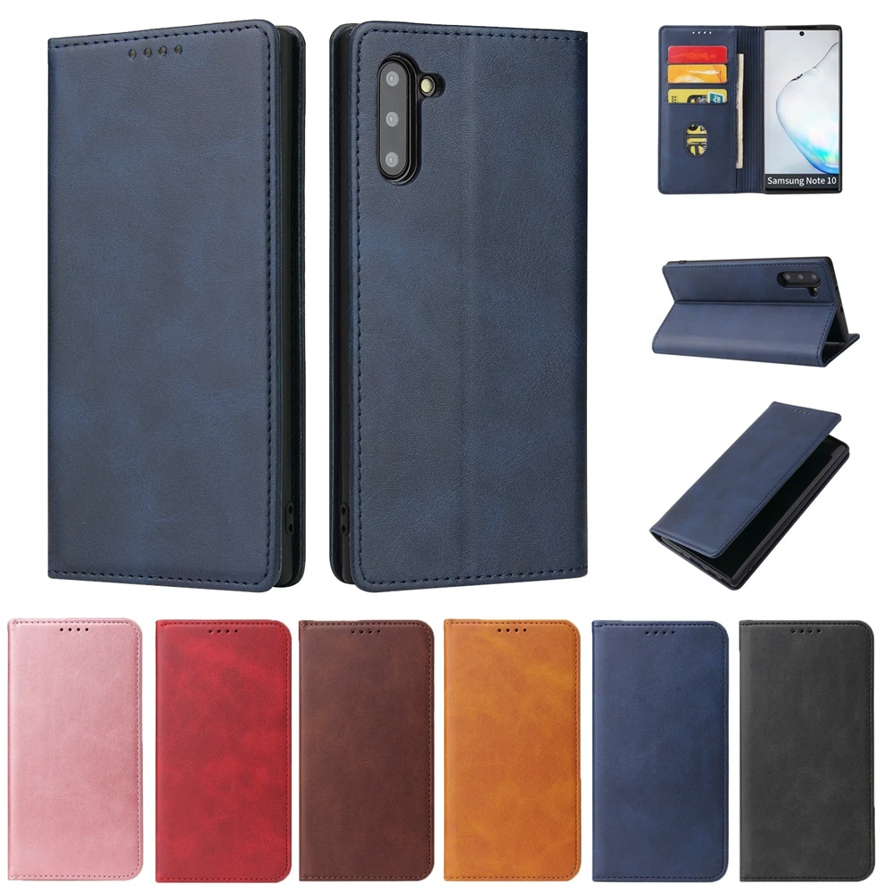 Для samsung Galaxy Note 10 чехол 8 Роскошный кожаный книжка Чехол кошелек для Plus 9 сумка