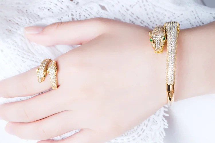 Браслет Yagin женский с леопардовым принтом регулируемые ювелирные украшения