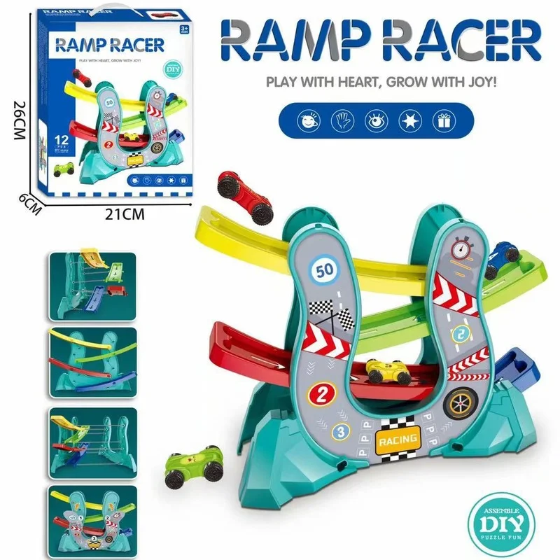 

Детский гоночный Забавный планер, сборный Железнодорожный автомобиль для мальчиков и девочек, игрушка-планер