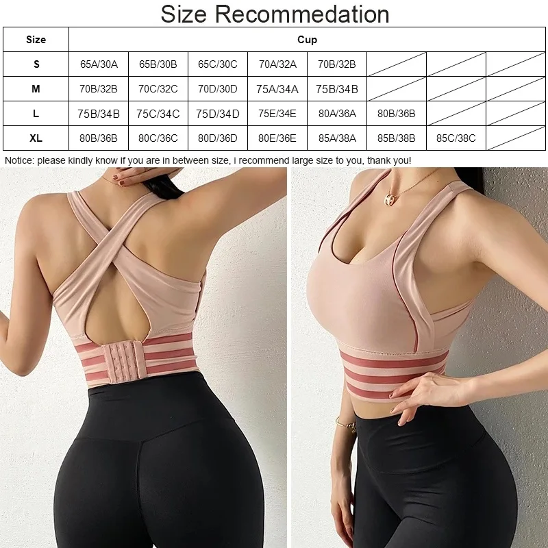 

Sports Bra Women Yoga Crop Top Shockproof Push Up Underwear Fitness Bras Athletic Vest Gym Shirt Sport Sportswear