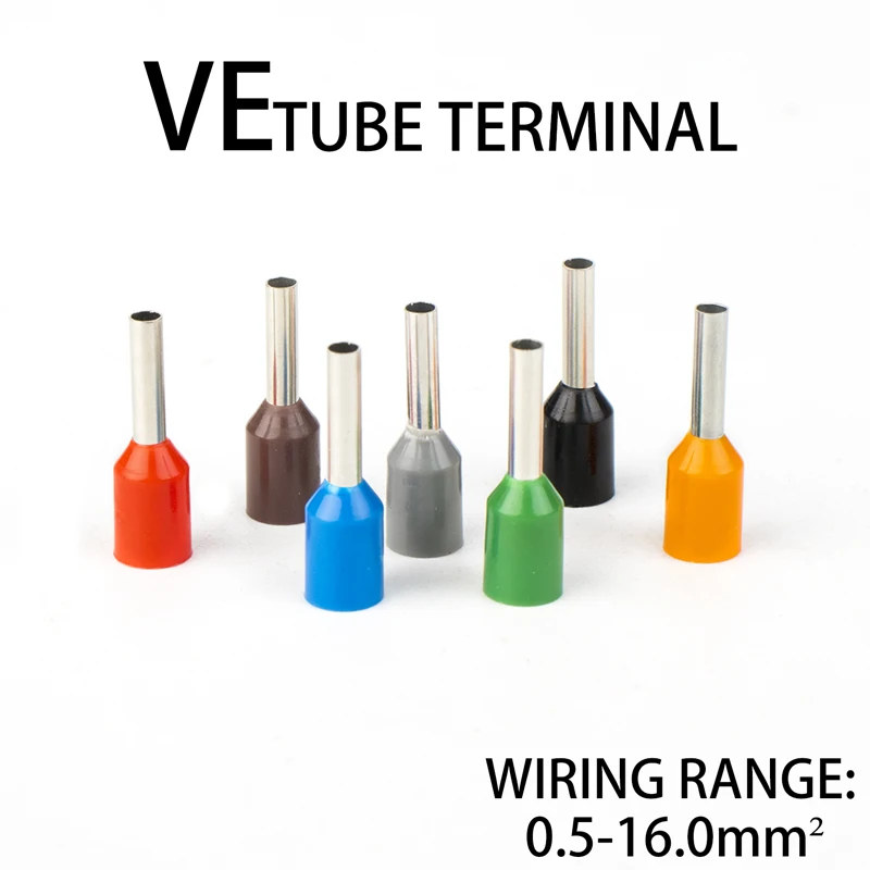 100 шт. кабель типа изолированный холодный прессованный соединитель провода