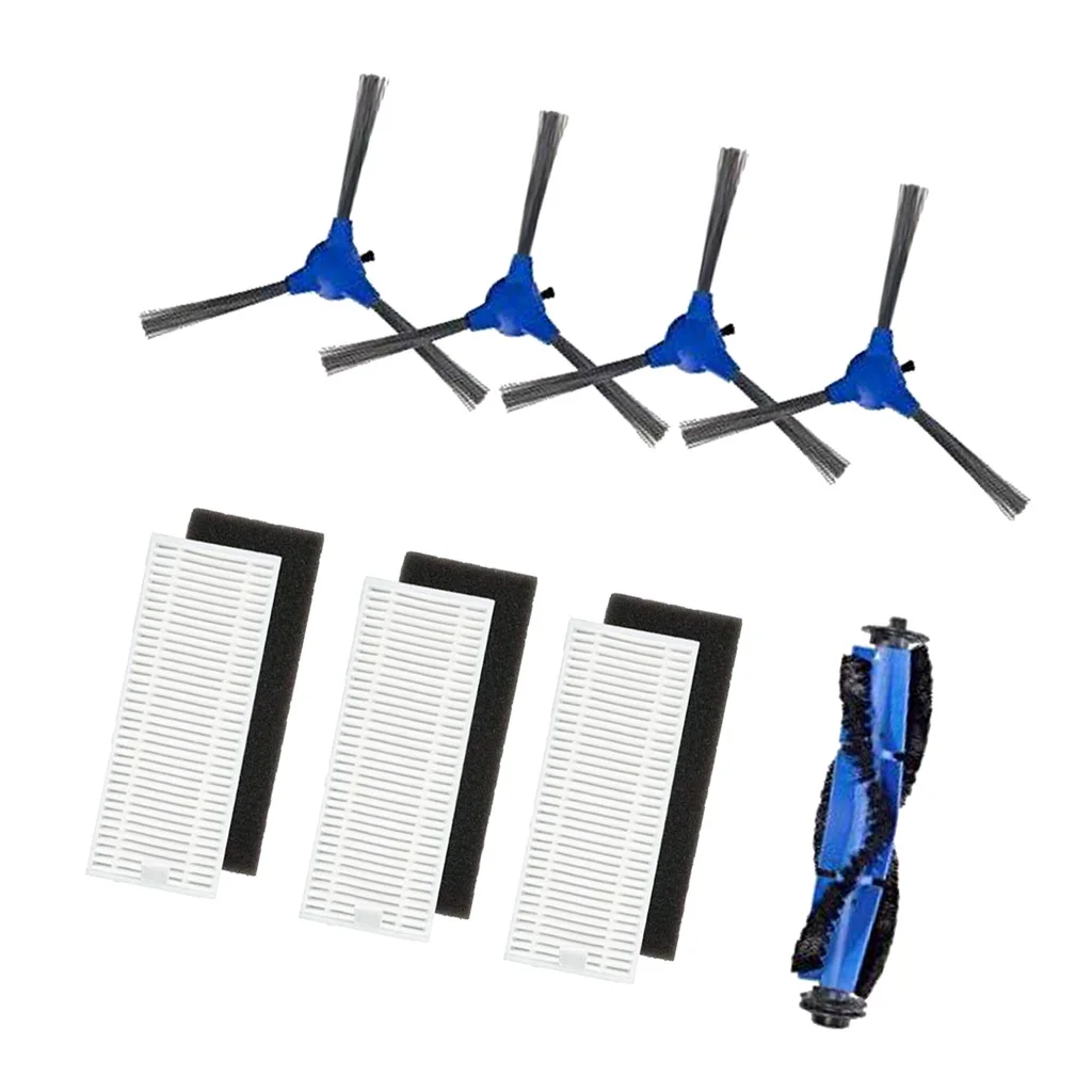 

11x Replacement Main Brush + Side Brush + Filter For Robovac 11s 30